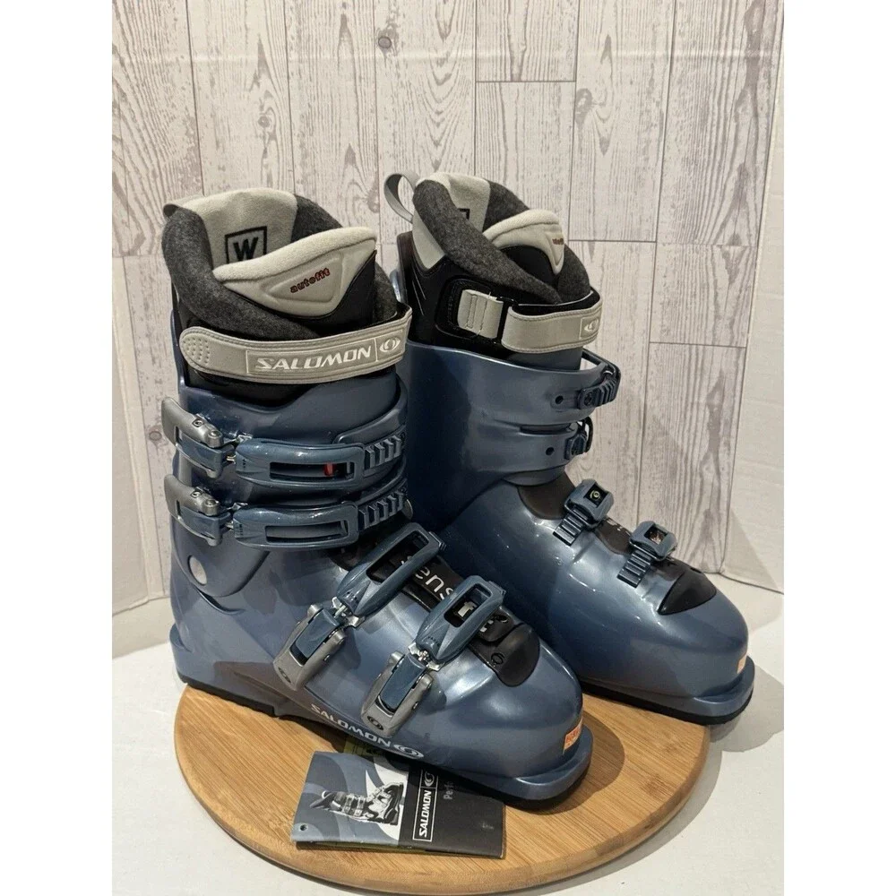 SALOMON Performa 5.0 Downhill Alpine Blue Womens Ski/Snowboard Boots Size 9